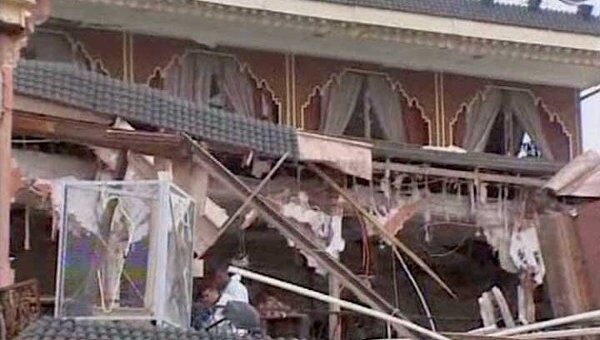 Видео с места взрыва в марокканском кафе, где пострадали россияне Видео с места взрыва в марокканском кафе, где пострадали россияне