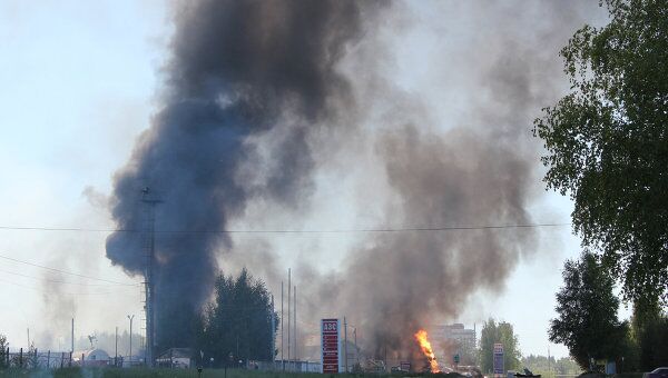 Пожар на АЗС в Костроме Пожар на АЗС в Костроме