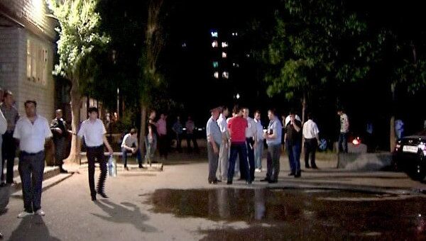 На месте убийства ректора Максуда Садикова в Махачкале На месте убийства ректора Максуда Садикова в Махачкале