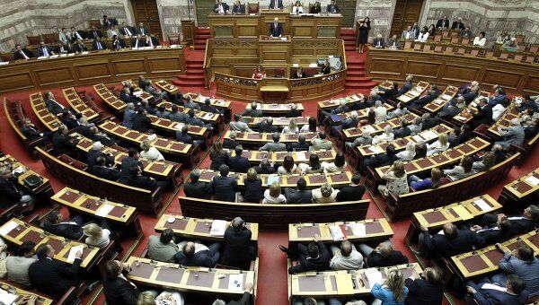 Голосование в парламенте Греции Голосование в парламенте Греции