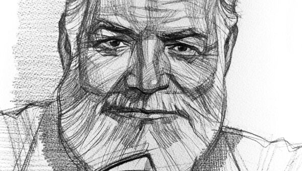 Рисунок Эрнест Хемингуэй Рисунок Эрнест Хемингуэй