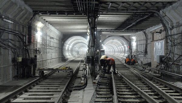 Строительные работы в метро Строительные работы в метро