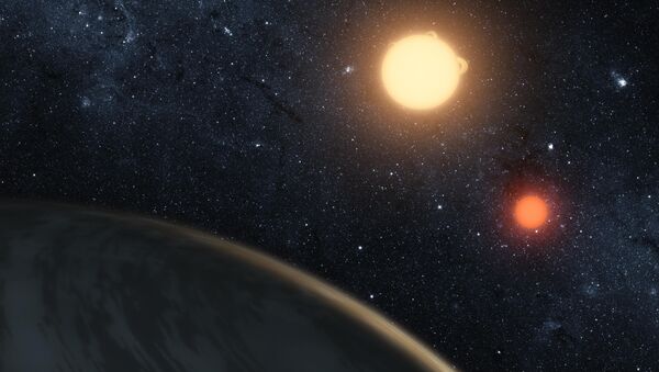 Планетная система с двумя солнцами Kepler-16 Планетная система с двумя солнцами Kepler-16