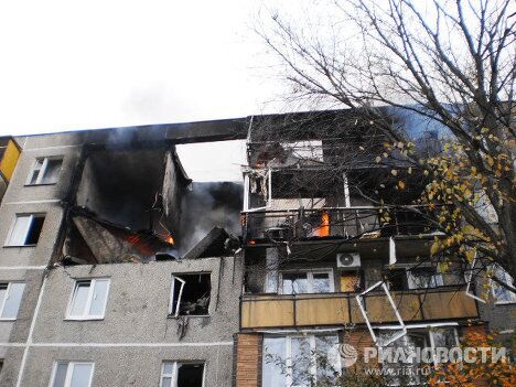 Взрыв бытового газа в жилом доме в подмосковных Бронницах Взрыв бытового газа в жилом доме в подмосковных Бронницах