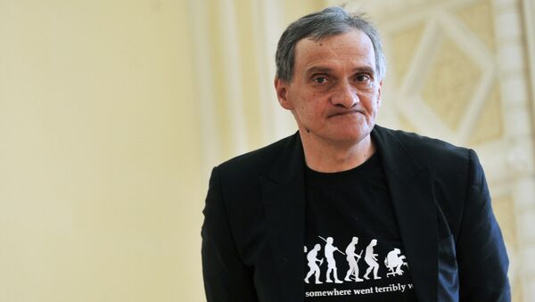 Юрий Арабов на литературном обеде в московском ГУМе. Архив Юрий Арабов на литературном обеде в московском ГУМе. Архив