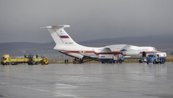 Самолет Ил-76 МЧС России. Архивное фото Самолет Ил-76 МЧС России. Архивное фото