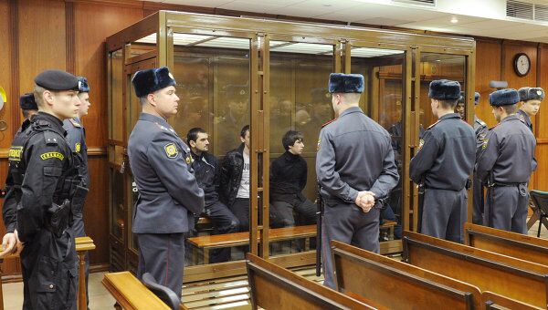 Оглашение приговора по делу об убийстве болельщика Спартака Егора Свиридова в Мосгорсуде Оглашение приговора по делу об убийстве болельщика Спартака Егора Свиридова в Мосгорсуде