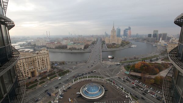 Вид со здания мэрии Москвы Вид со здания мэрии Москвы
