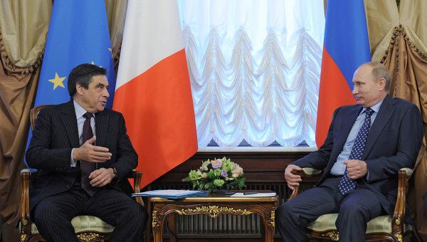 Встреча премьер-министра РФ Владимира Путина с Франсуа Фийоном в Москве Встреча премьер-министра РФ Владимира Путина с Франсуа Фийоном в Москве