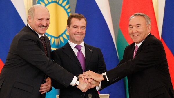 Встреча Д.Медведева, А.Лукашенко, Н.Назарбаева в Кремле Встреча Д.Медведева, А.Лукашенко, Н.Назарбаева в Кремле