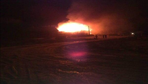 Пожар в жилом доме в Сергиево-Посадском районе Подмосковья Пожар в жилом доме в Сергиево-Посадском районе Подмосковья