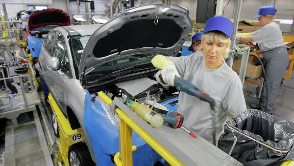Сборка автомобилей Citroen в Калуге, архивное фото Сборка автомобилей Citroen в Калуге, архивное фото