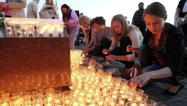 Акция в День памяти и скорби в Москве Акция в День памяти и скорби в Москве