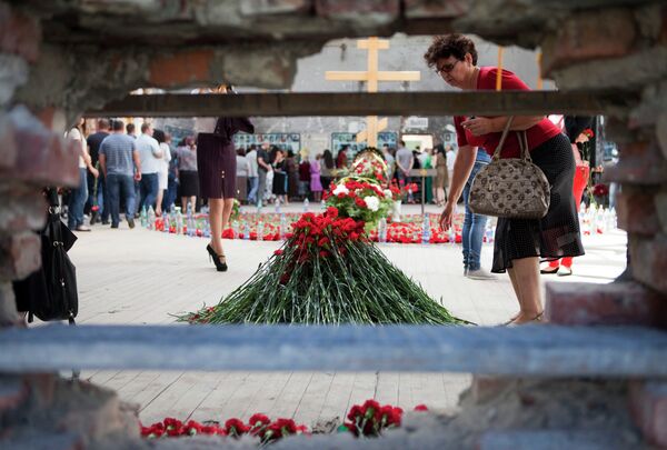 Акция памяти, посвященная восьмой годовщине теракта в Беслане Акция памяти, посвященная восьмой годовщине теракта в Беслане