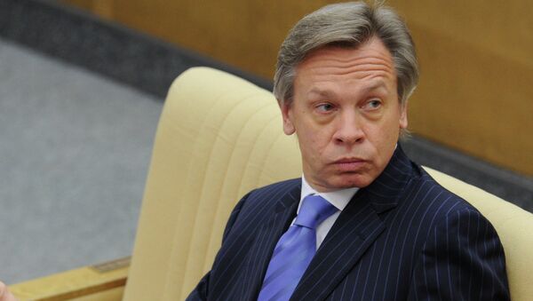 Глава международного комитета Госдумы РФ Алексей Пушков, архивное фото Глава международного комитета Госдумы РФ Алексей Пушков, архивное фото