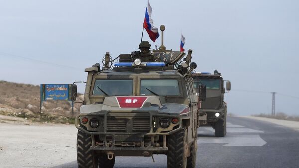 Патруль российской военной полиции в Сирии Патруль российской военной полиции в Сирии