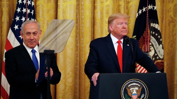 Президент США Дональд Трамп и премьер-министр Израиля Биньямин Нетаньяху Президент США Дональд Трамп и премьер-министр Израиля Биньямин Нетаньяху