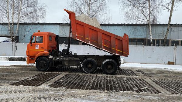 Работа снегоплавного пункта Лихоборский в Москве Работа снегоплавного пункта Лихоборский в Москве