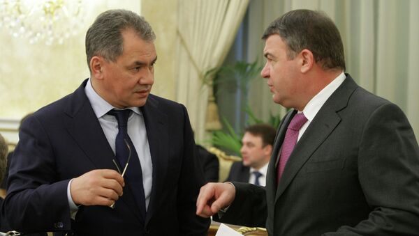 Сергей Шойгу и Анатолий Сердюков Сергей Шойгу и Анатолий Сердюков