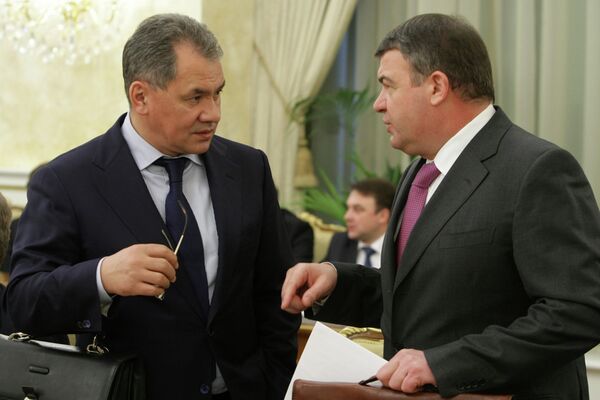 Сергей Шойгу и Анатолий Сердюков Сергей Шойгу и Анатолий Сердюков
