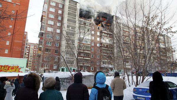 Взрыв бытового газа в жилом доме в Томске Взрыв бытового газа в жилом доме в Томске