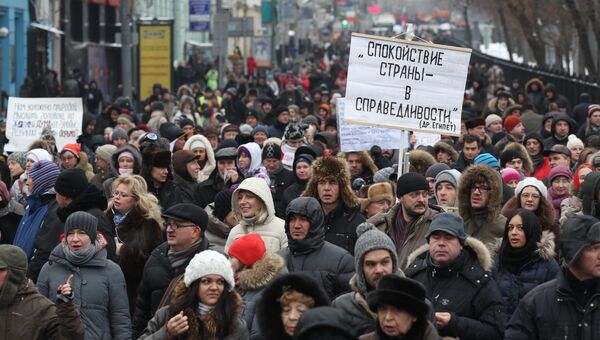 Марш оппозиции против антимагнитского закона в Москве Марш оппозиции против антимагнитского закона в Москве