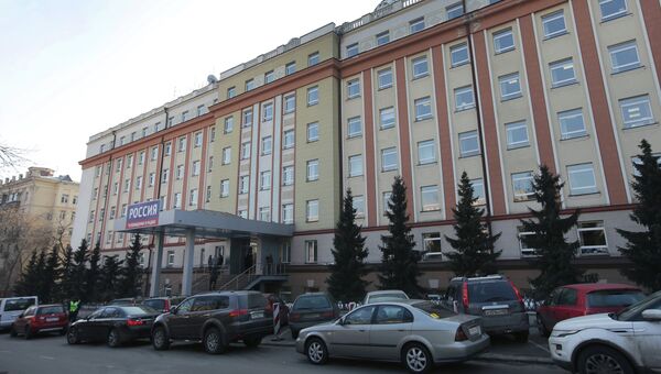 Вид на здание ВГТРК в Москве Вид на здание ВГТРК в Москве