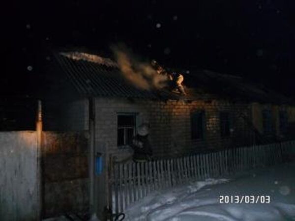 Пожар в Челябинской области Пожар в Челябинской области
