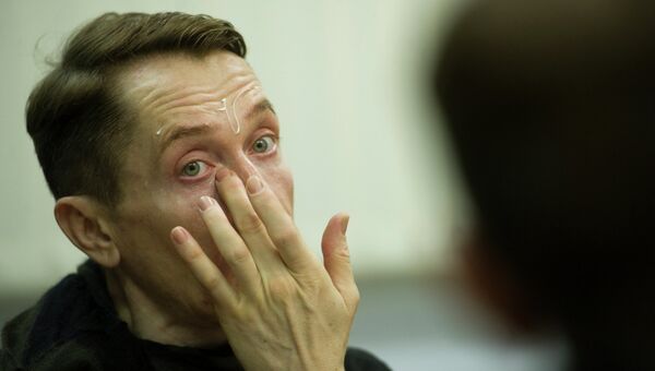 Влад Мамышев-Монро в роли Полония в спектакле по пьесе Шекспира Гамлет Влад Мамышев-Монро в роли Полония в спектакле по пьесе Шекспира Гамлет