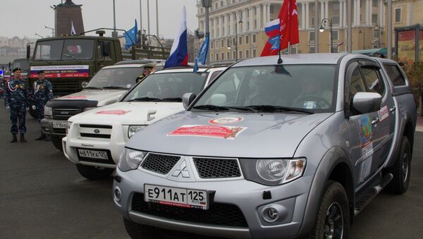 Финиш автопробега, посвященного Победе Финиш автопробега, посвященного Победе