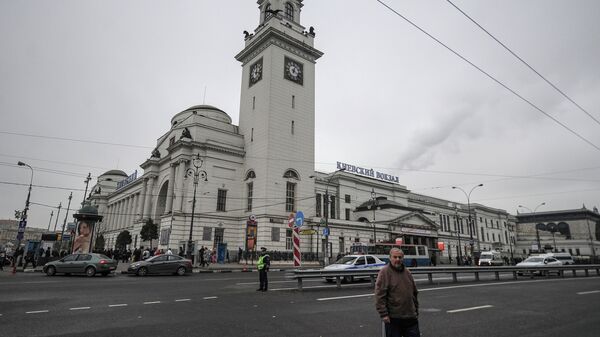Киевский вокзал в Москве. Архивное фото Киевский вокзал в Москве. Архивное фото