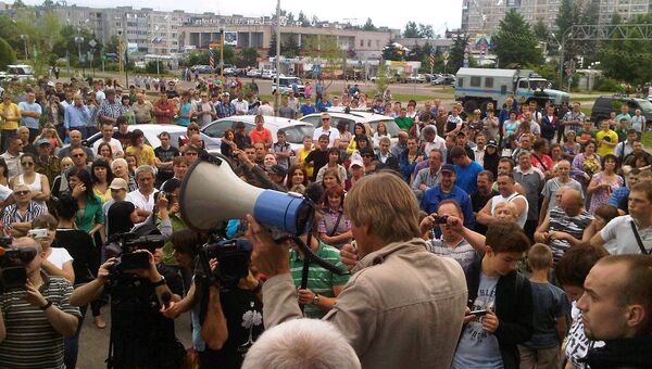Митинг в Удомле Митинг в Удомле