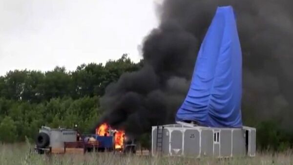 Пожар в поселке геологов в Воронежской области Пожар в поселке геологов в Воронежской области