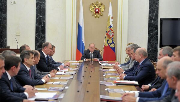 Президент РФ В.Путин провел заседание Совбеза РФ Президент РФ В.Путин провел заседание Совбеза РФ