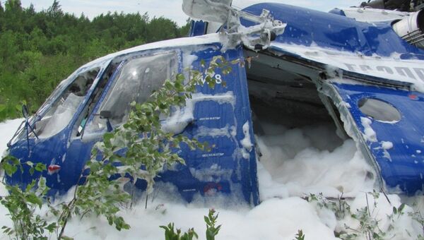 Авария вертолета МИ-8 в Томской области Авария вертолета МИ-8 в Томской области
