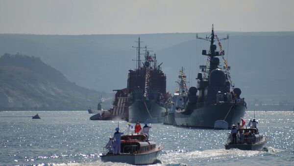 Репетиция парада к Дню ВМФ и Дню Флота Украины в Севастополе Репетиция парада к Дню ВМФ и Дню Флота Украины в Севастополе