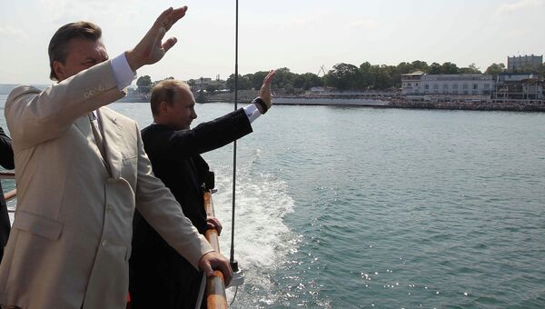 Рабочий визит В.Путина на Украину. Севастополь Рабочий визит В.Путина на Украину. Севастополь
