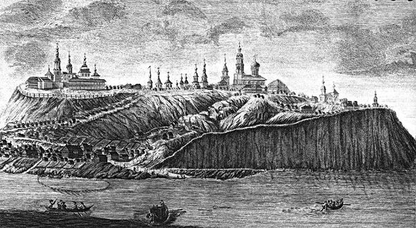 Свияжск на гравюре XVIII века Свияжск на гравюре XVIII века