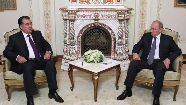 Встреча президента РФ В.Путина с Эмомали Рахмоном Встреча президента РФ В.Путина с Эмомали Рахмоном