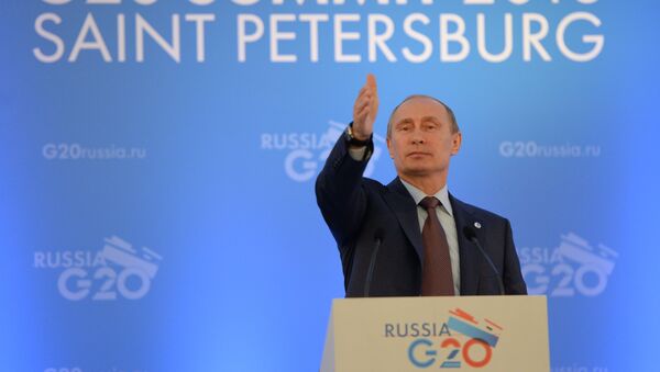 Пресс-конференция В. Путина по итогам встречи лидеров Группы двадцати Пресс-конференция В. Путина по итогам встречи лидеров Группы двадцати