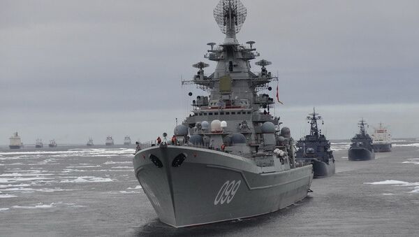 Ледокольная проводка кораблей и судов Северного флота к Новосибирским островам, архивное фото Ледокольная проводка кораблей и судов Северного флота к Новосибирским островам, архивное фото