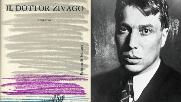 Книга Доктор Живаго 1957 года издания и автор книги, Борис Пастернак. Архивное фото Книга Доктор Живаго 1957 года издания и автор книги, Борис Пастернак. Архивное фото