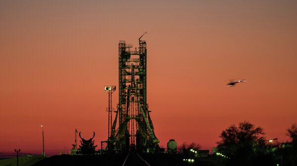 Пусковая площадка на космодроме Байконур. Архивное фото Пусковая площадка на космодроме Байконур. Архивное фото