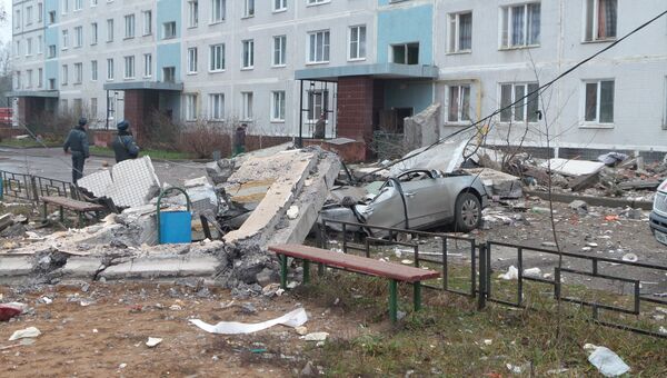 В поселке Загорские Дали на севере Московской области, где произошел взрыв бытового газа. В поселке Загорские Дали на севере Московской области, где произошел взрыв бытового газа.