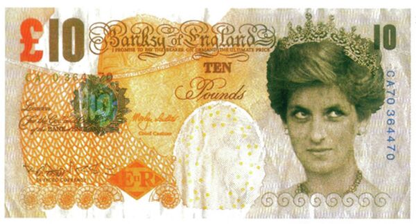 Банкноты с принцессой Дианой Бэнкси (Banksy's Princess Diana Banknotes) Банкноты с принцессой Дианой Бэнкси (Banksy's Princess Diana Banknotes)