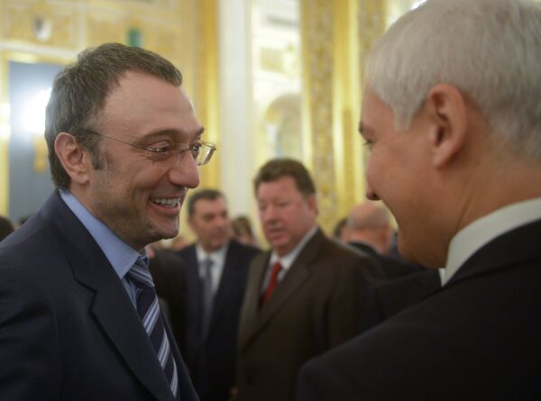 Член Совета Федерации от Дагестана Сулейман Керимов и заместитель председателя Комитета Совета Федерации по аграрно-продовольственной политике и природопользованию Сергей Белоусов Член Совета Федерации от Дагестана Сулейман Керимов и заместитель председателя Комитета Совета Федерации по аграрно-продовольственной политике и природопользованию Сергей Белоусов