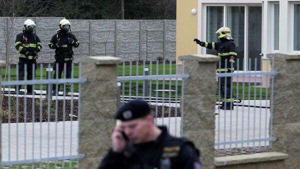 Взрыв в резиденции посла в Праге, архивное фото Взрыв в резиденции посла в Праге, архивное фото