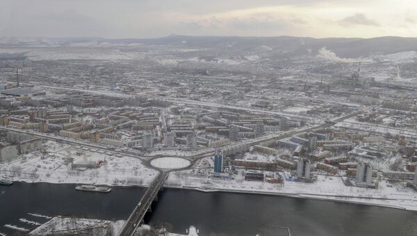 Красноярск, виды города, Коммунальный мост, архивное фото Красноярск, виды города, Коммунальный мост, архивное фото