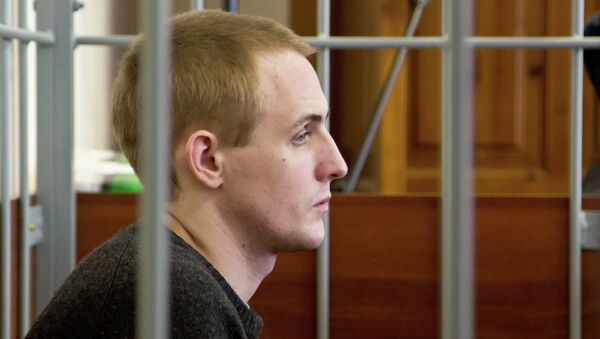 Обвиняемый в убийстве псковского священника Сергей Пчелинцев в зале суда Обвиняемый в убийстве псковского священника Сергей Пчелинцев в зале суда