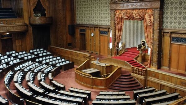 Сессия парламента Японии. Архивное фото Сессия парламента Японии. Архивное фото